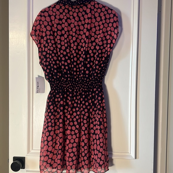 Navy and Pink Petite Dress - Picture 5 of 7